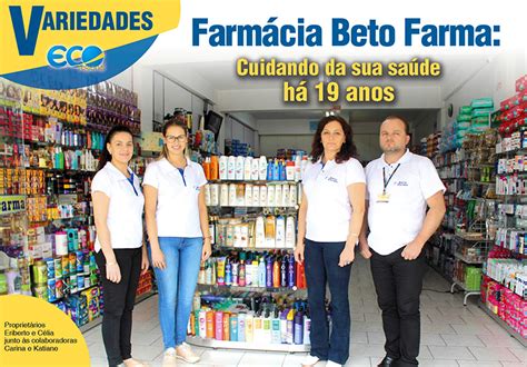 ☑ CNPJ da FARMACIA BETO FARMA LTDA é 24.040.1 